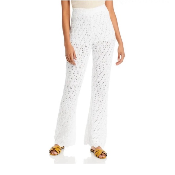 Wayf Pants - Wayf Crochet Pants Cream/White -‎ Size XL NWT